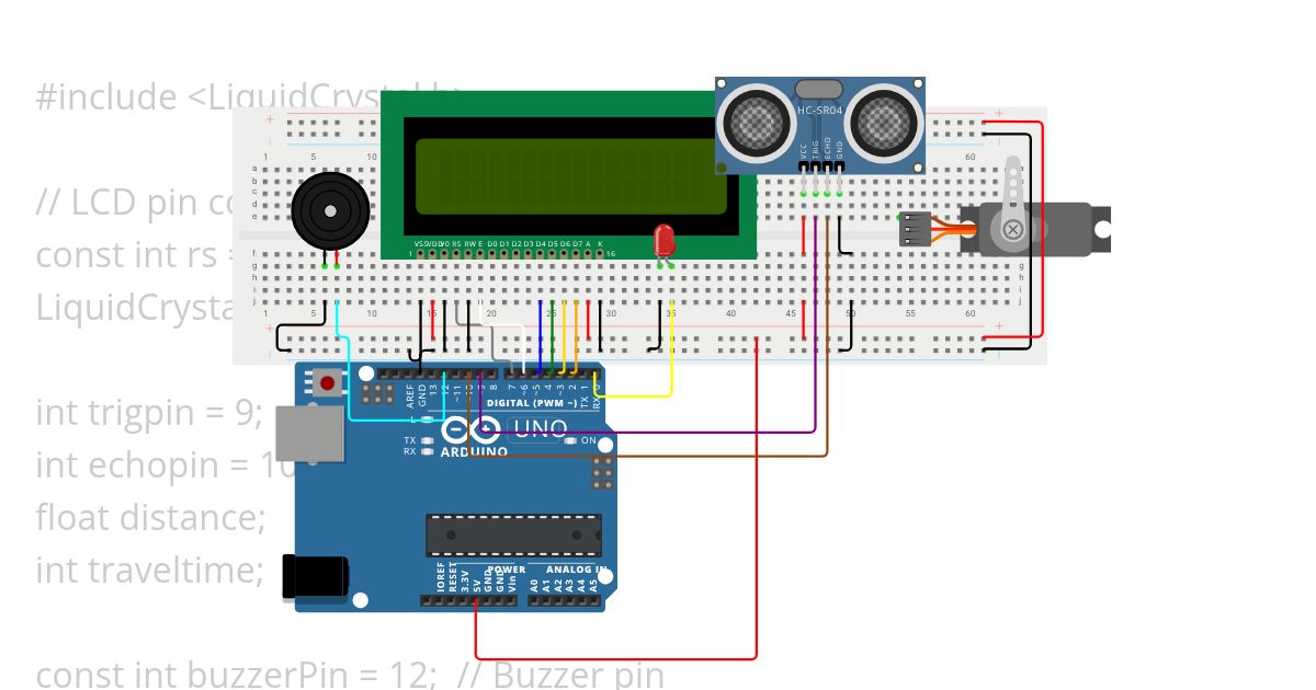 ultra sonice sensor simulation