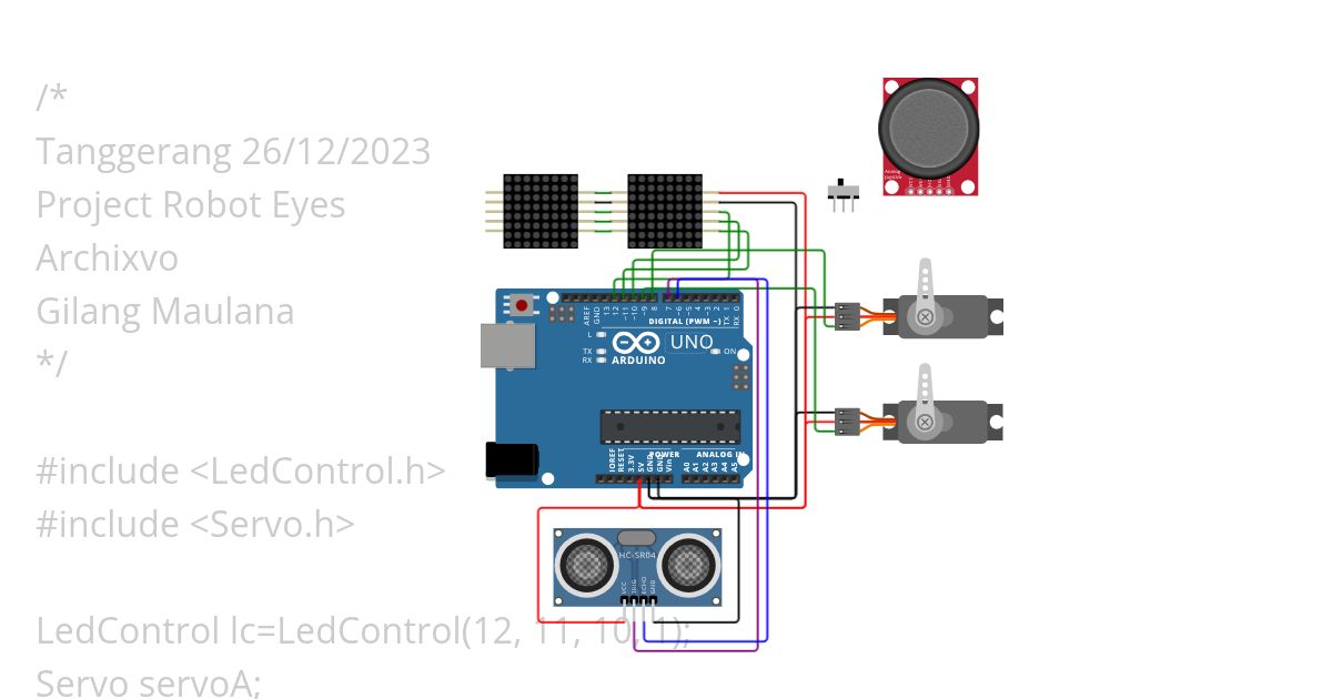 Mata Servo simulation
