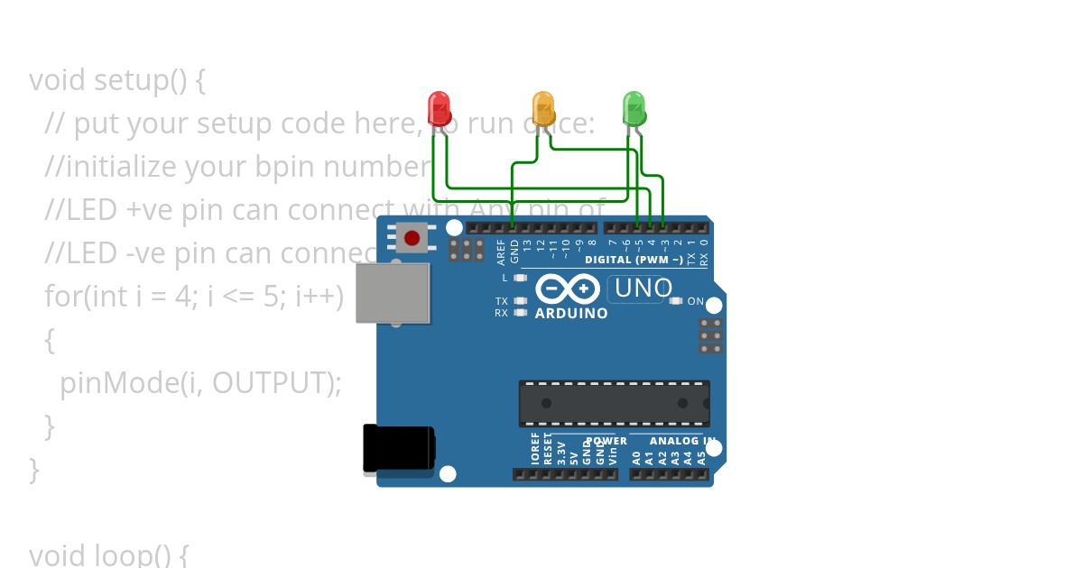 trafic lght Arduino simulation