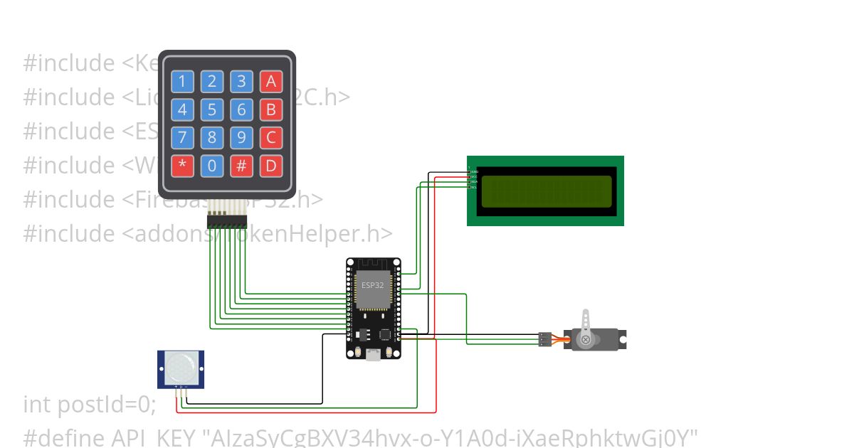 Gate system kypad simulation