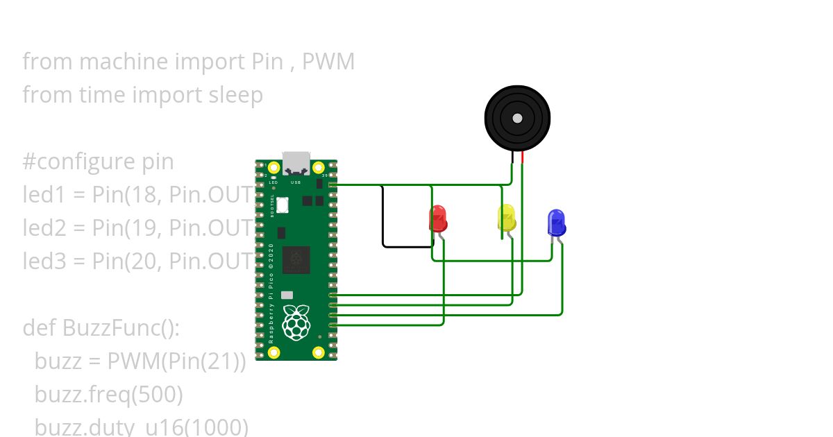 micropython traffic  simulation