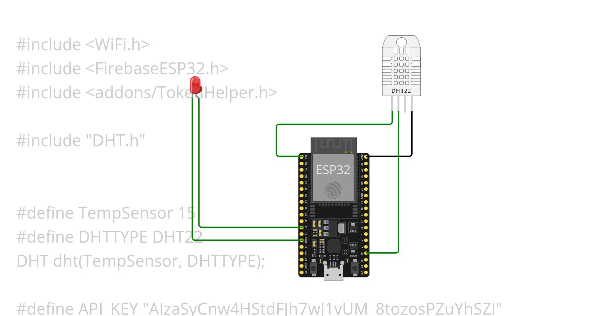 Temperature sensor  simulation