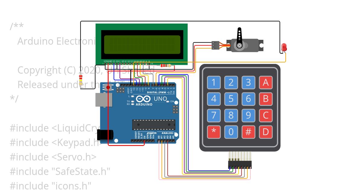 electronic-safe.ino Copy simulation