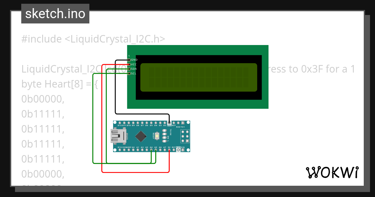 LCD-i2c_arduino - Wokwi ESP32, STM32, Arduino Simulator