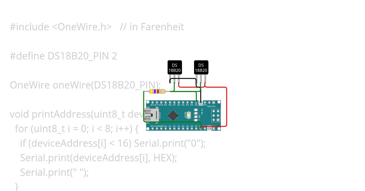 Dallas Temperatur 2Sensoren ohne Dallas mit ONEWIRE simulation