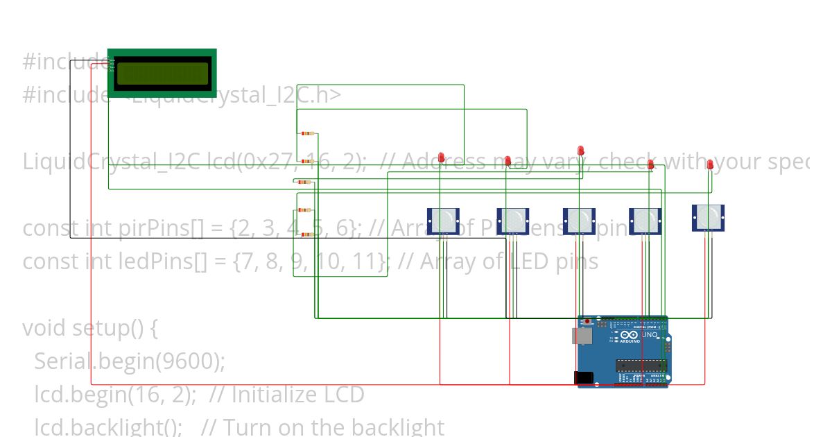 Pir sensor simulation