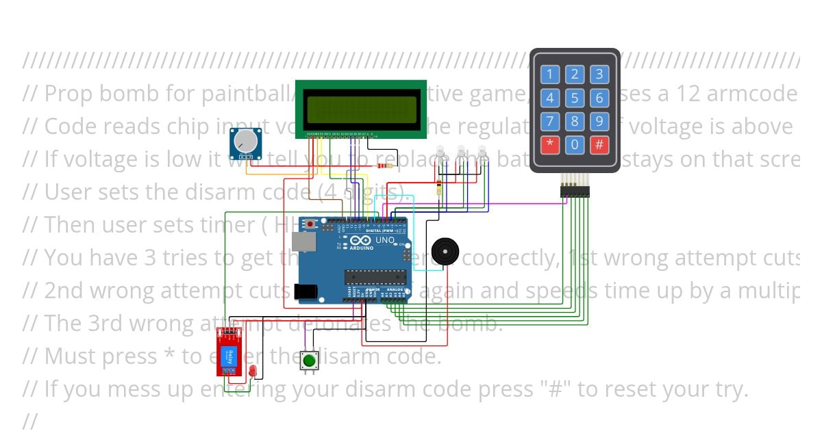 arduino airsoft prop bomb nano simulation