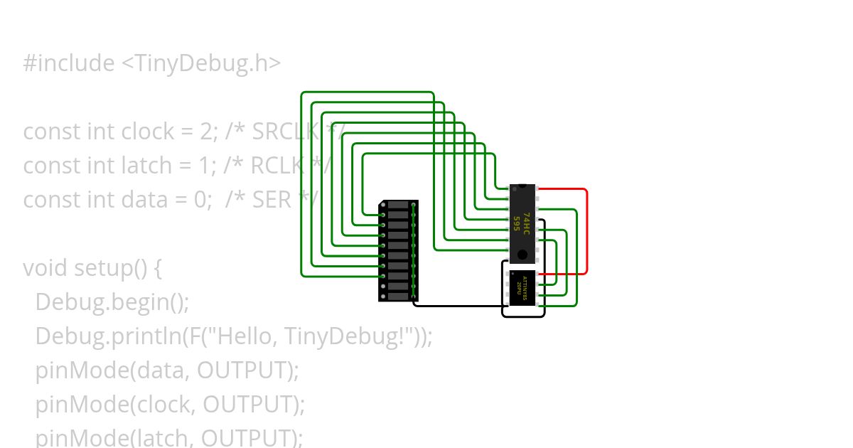 tiny-shift.ino  simulation