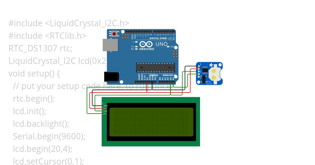 arduino rtc clock simulation