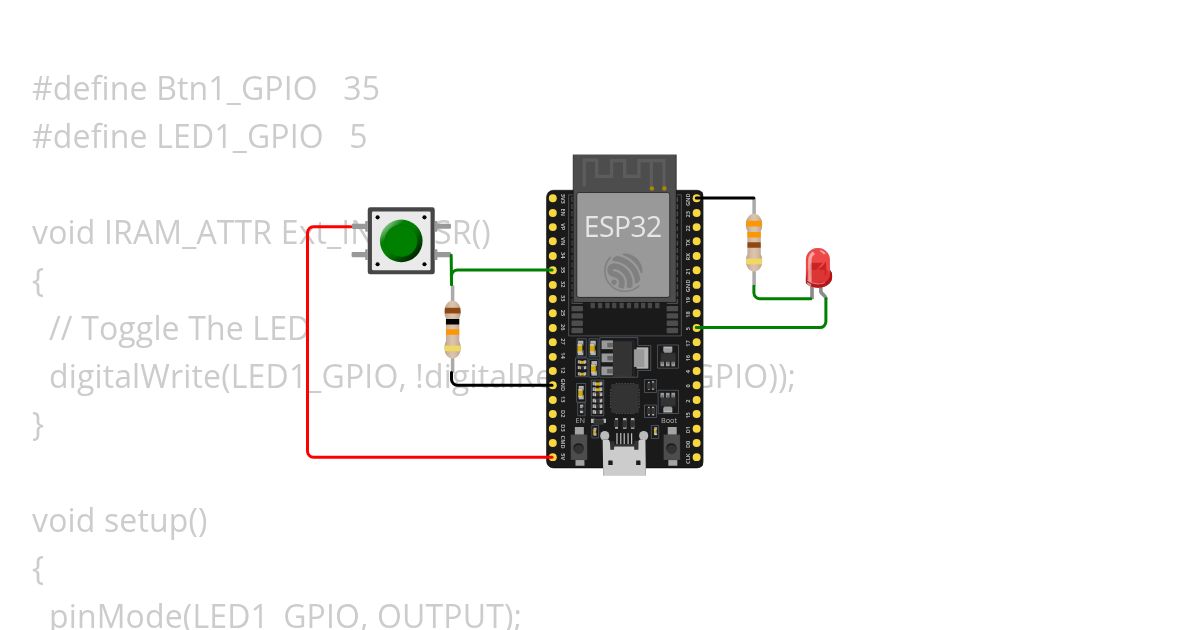 Skill toogloe LED push button simulation