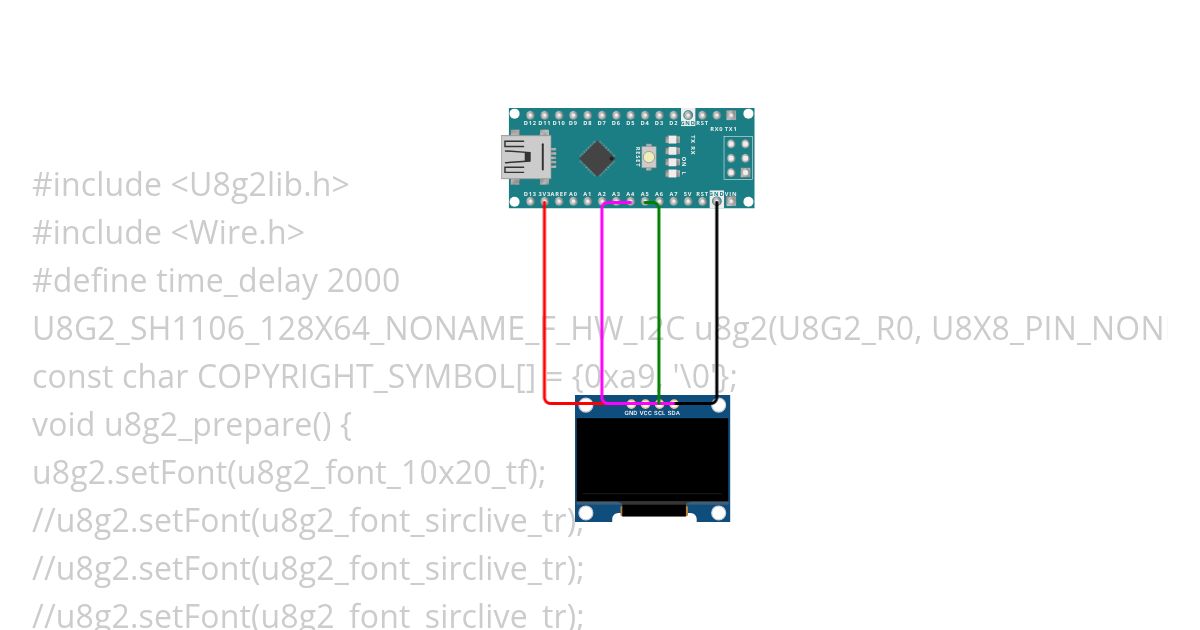 TEST-OLED simulation