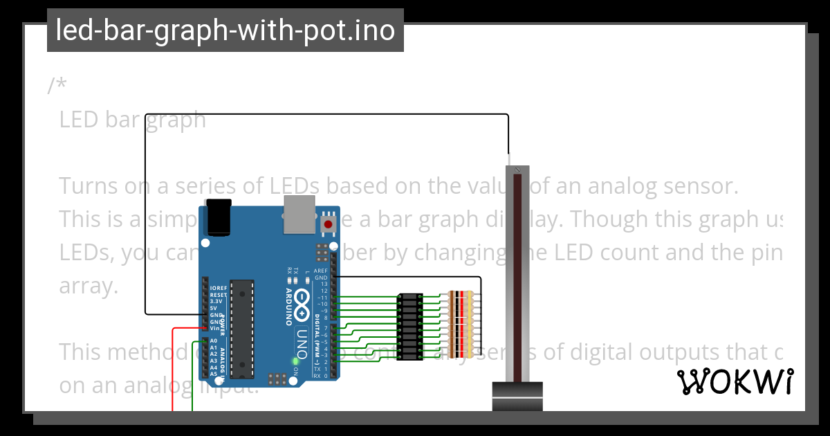 LED Bar Graph With Arduino