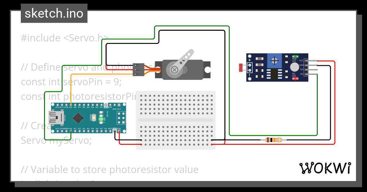 Payload Release Mechanism using LDR - Wokwi ESP32, STM32, Arduino Simulator