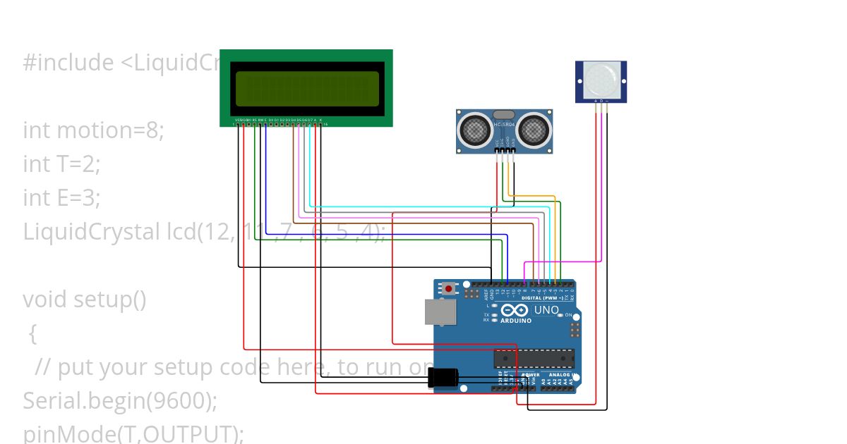 basic lcd connection simulation