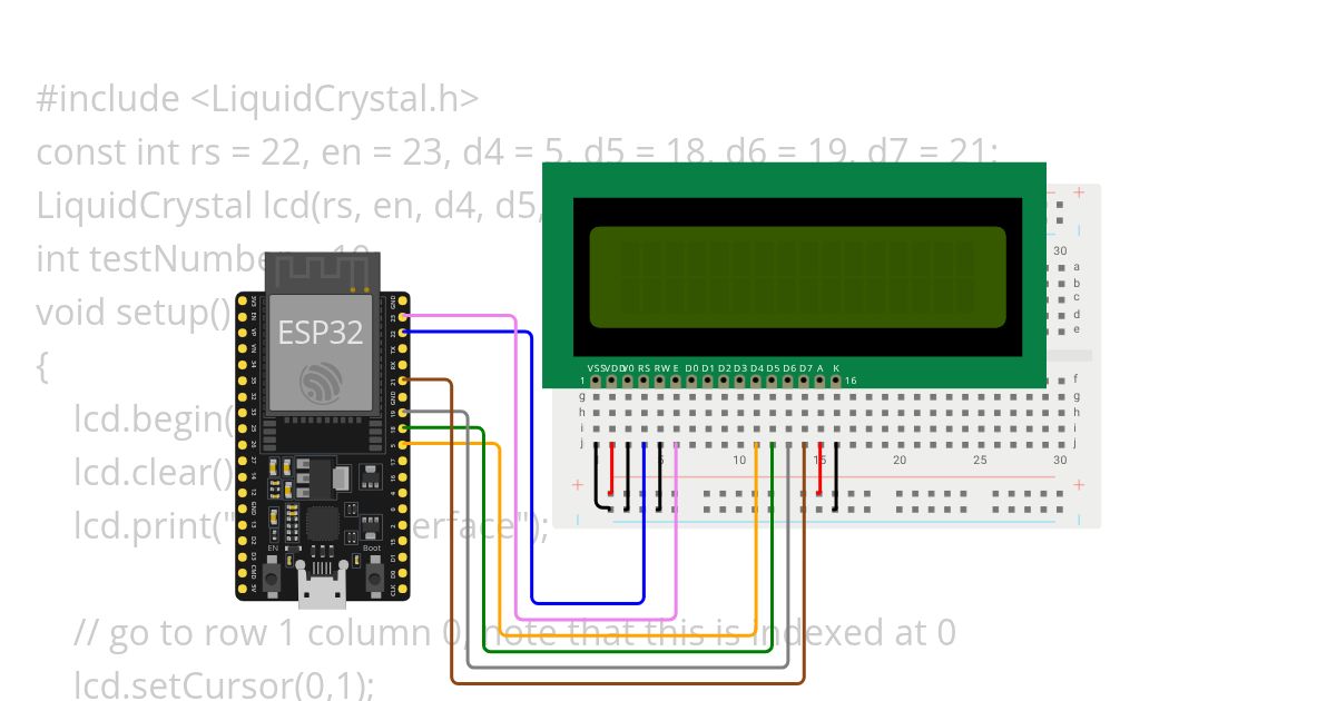 ESP LCD Examples simulation