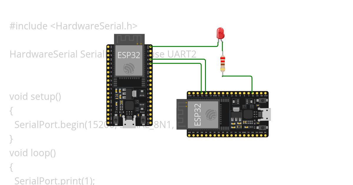 SERIALESP32 simulation