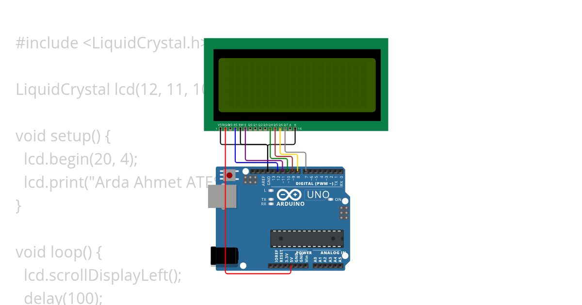 kayan yazı uygulaması  simulation