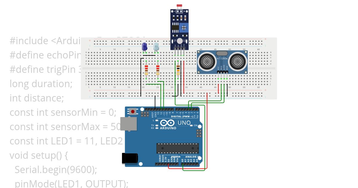 fotodirenç sensörü ile lüx değiştirme devresi simulation
