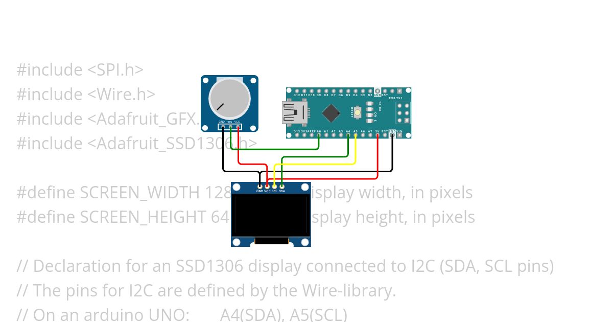 oled for RC Transmitter Test simulation