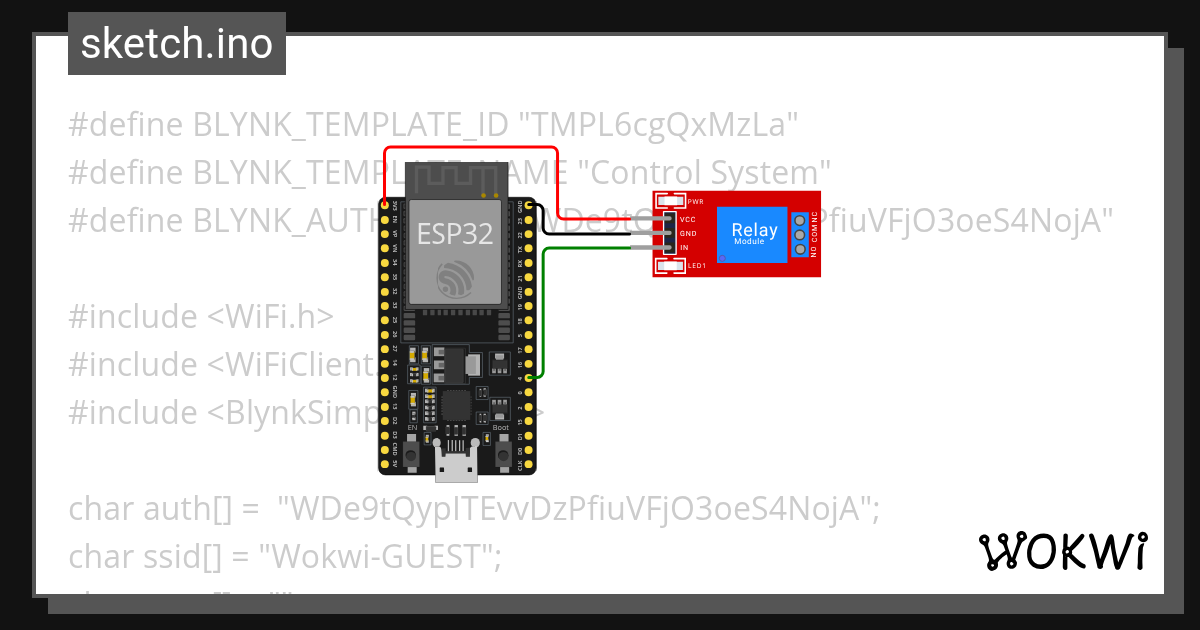 Control System - Wokwi ESP32, STM32, Arduino Simulator