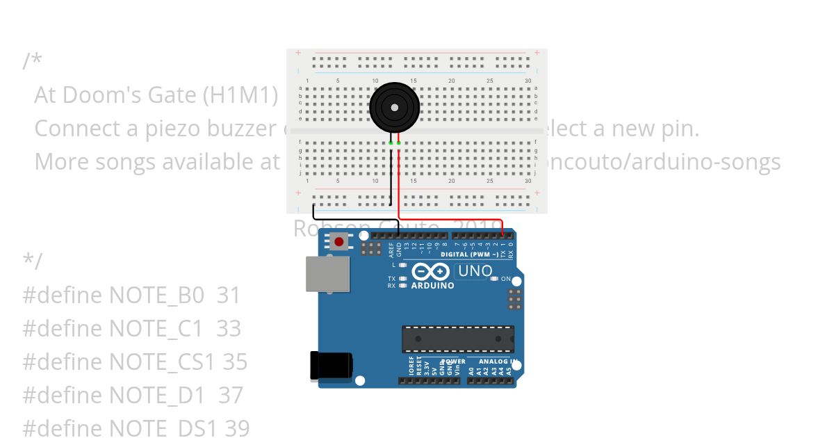 #1arduino song simulation
