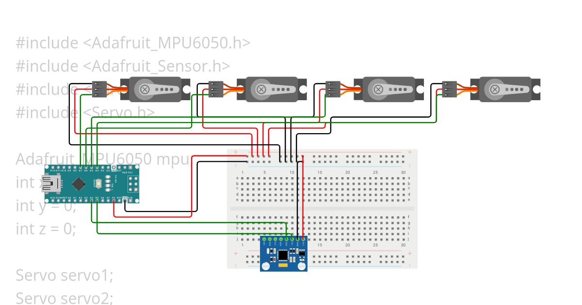 MPU6050 simulation