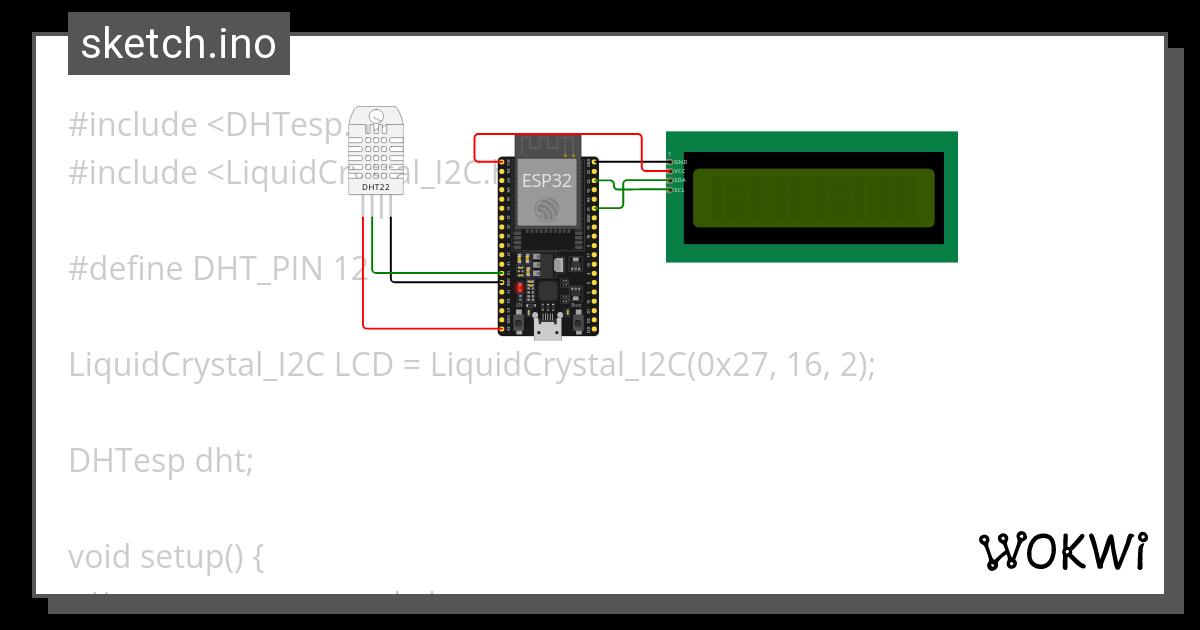 IOT 138 SA1 Connect Two LCD s Wokwi ESP32 STM32 Arduino