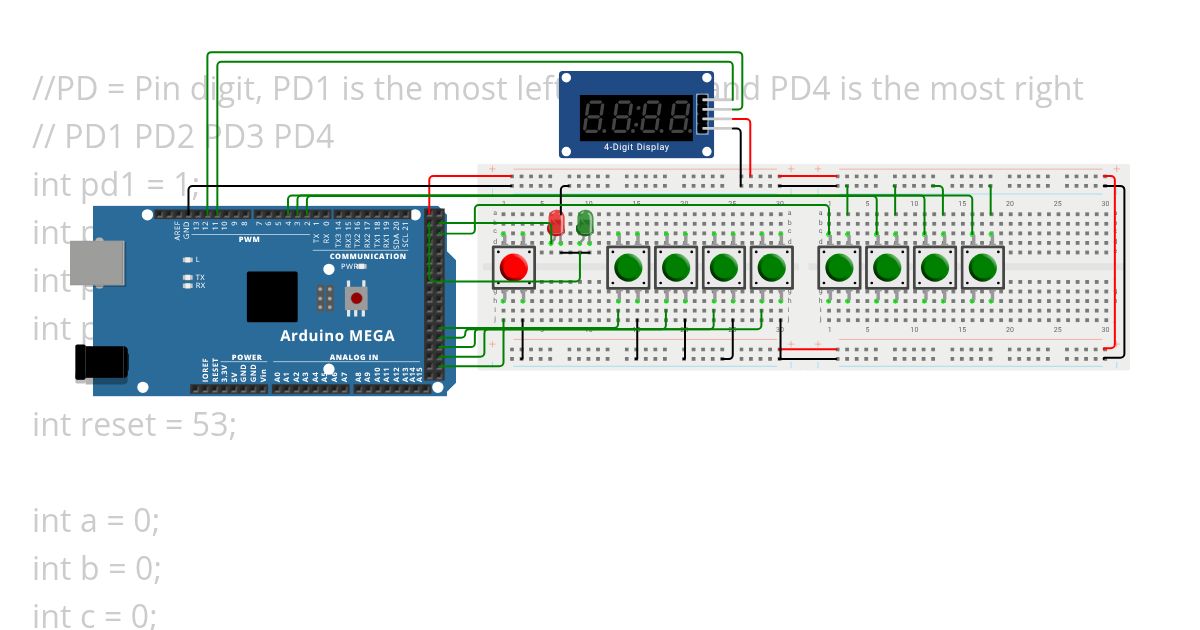 4 digit pin security system v2 simulation
