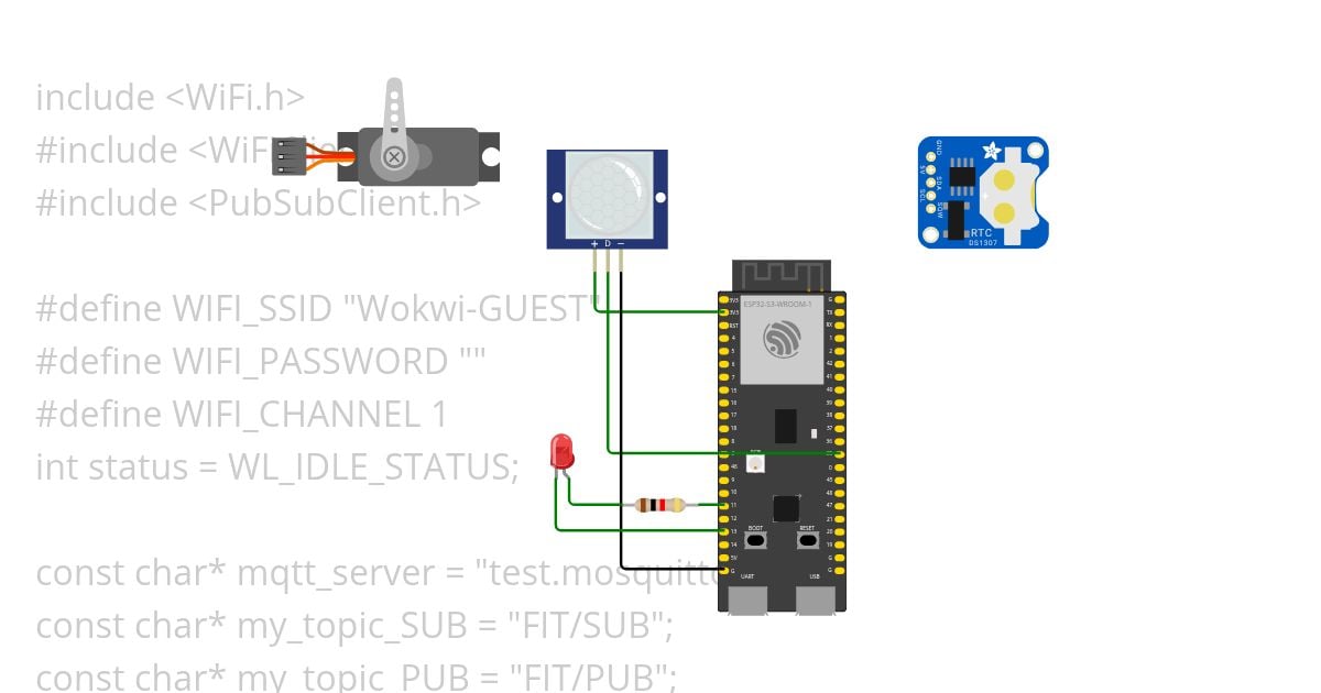 Sensor de Movimento ESP32 23 simulation