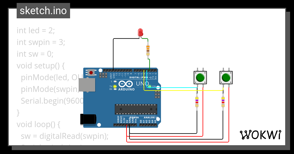 sw2 - Wokwi ESP32, STM32, Arduino Simulator