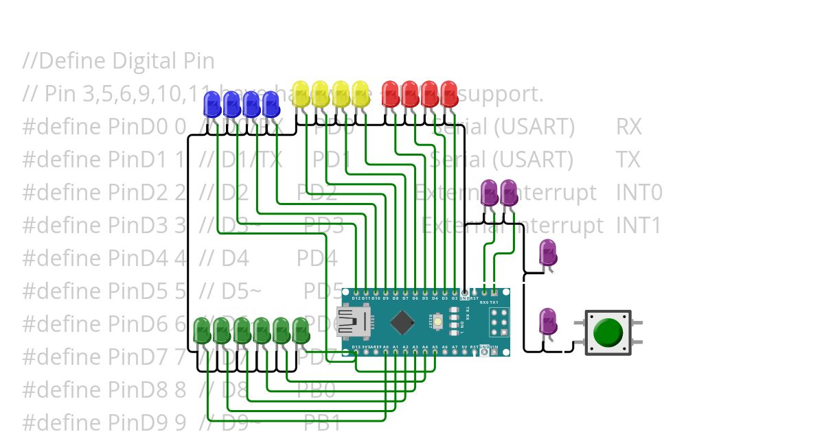 Arduino Nano Led Maping simulation