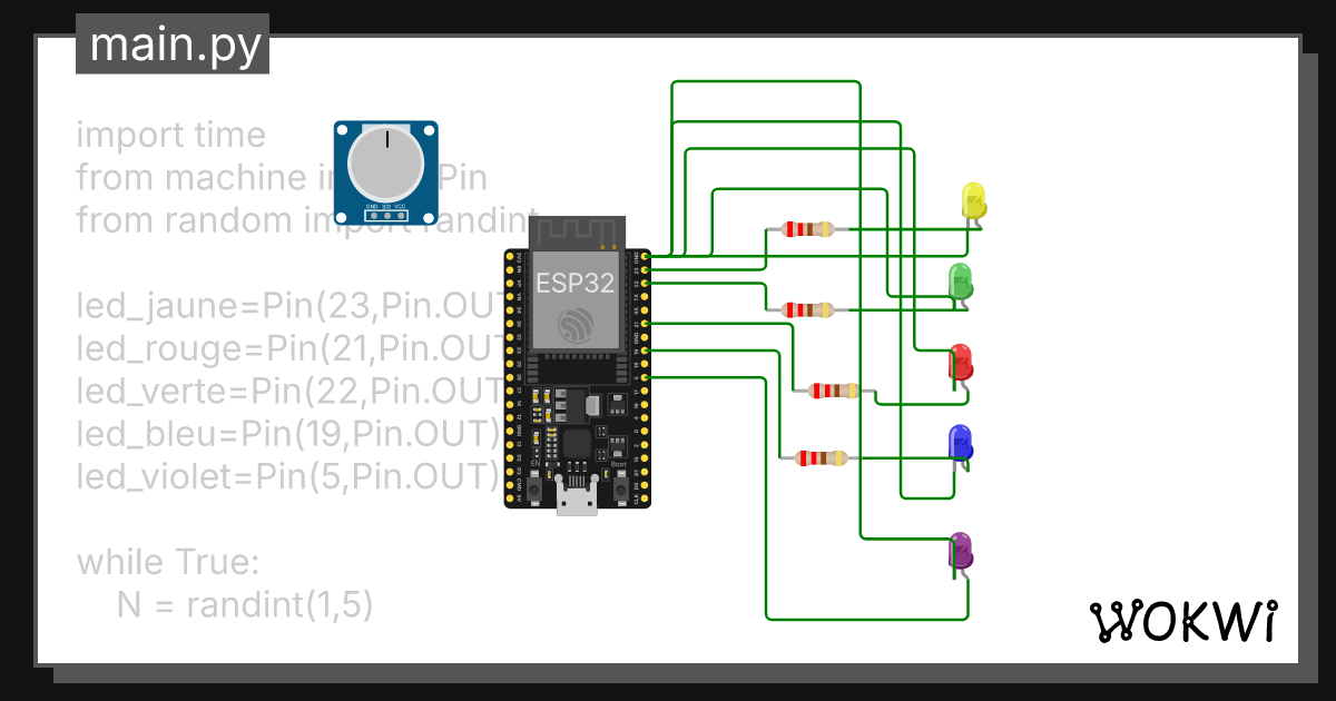 5led al atoirement copy wokwi esp32 stm32 arduino simulator