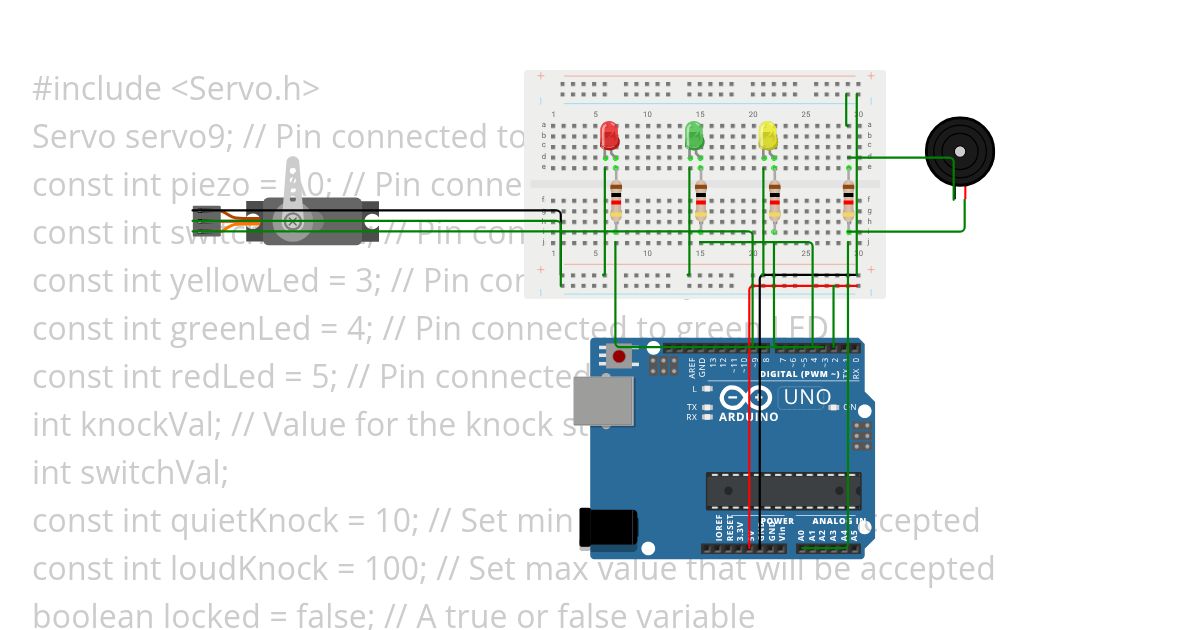 Project 9: ­Secret Knock Lock simulation