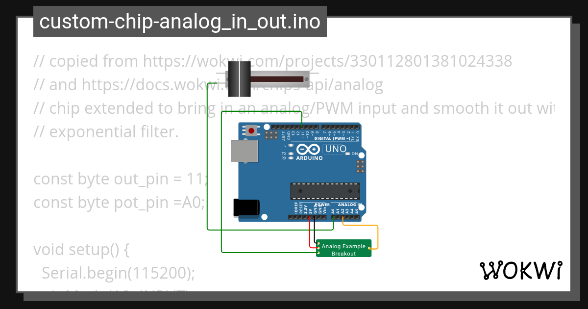 custom-chip-analog_in_out.ino - Wokwi ESP32, STM32, Arduino Simulator