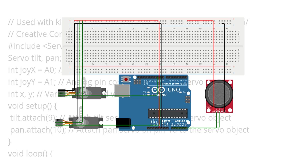 Project 10: JoystickControlled Laser simulation