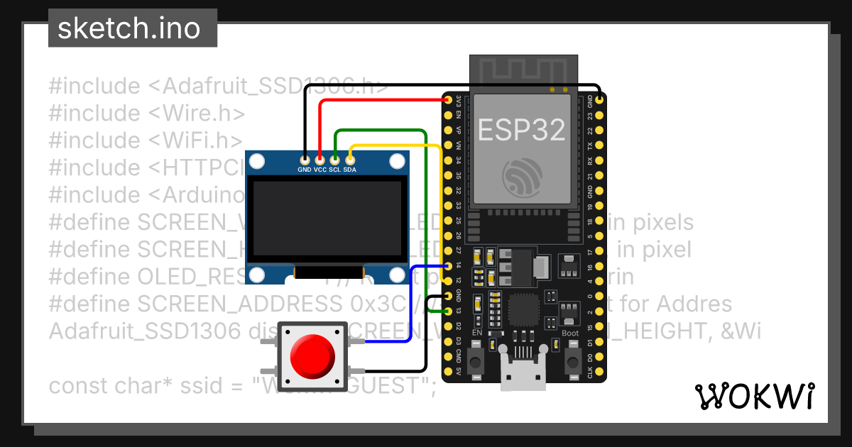 Crypto price wokwi esp32 stm32 arduino simulator