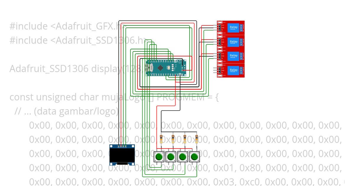 Relay Switch OLED simulation