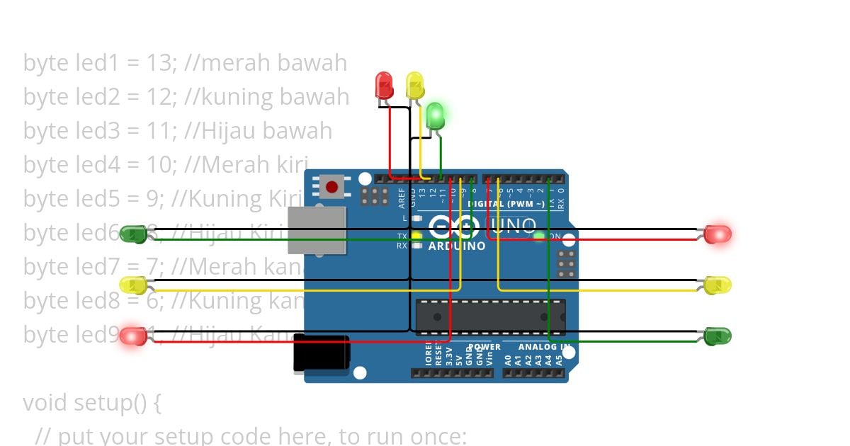 simpang 3 lampu lalu lintas Copy simulation