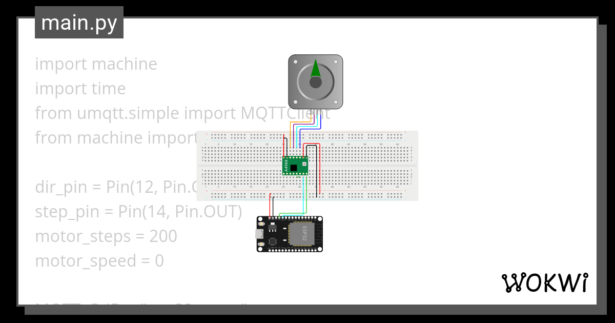 Stepper Motor Wokwi Esp32 Stm32 Arduino Simulator