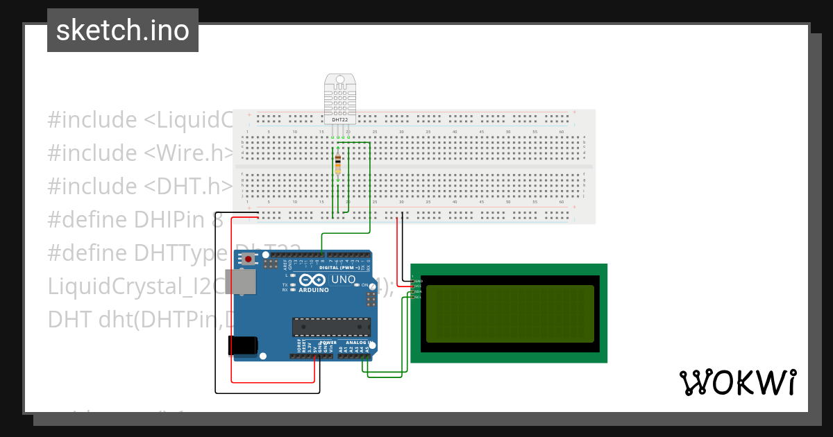 LCD I2C - Wokwi ESP32, STM32, Arduino Simulator