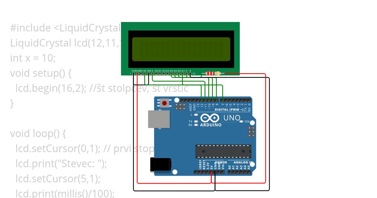 LCD simulation