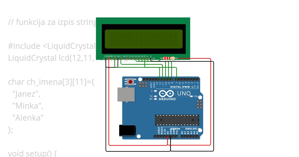 LCD -  6 simulation