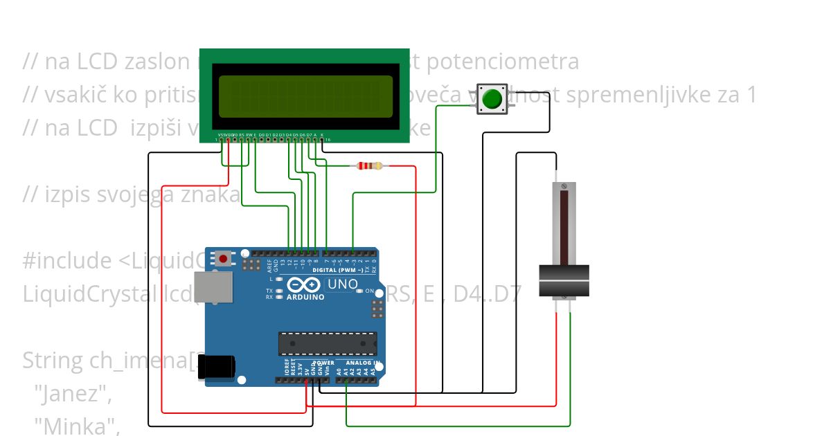 lcd zaslon vaja 6 simulation