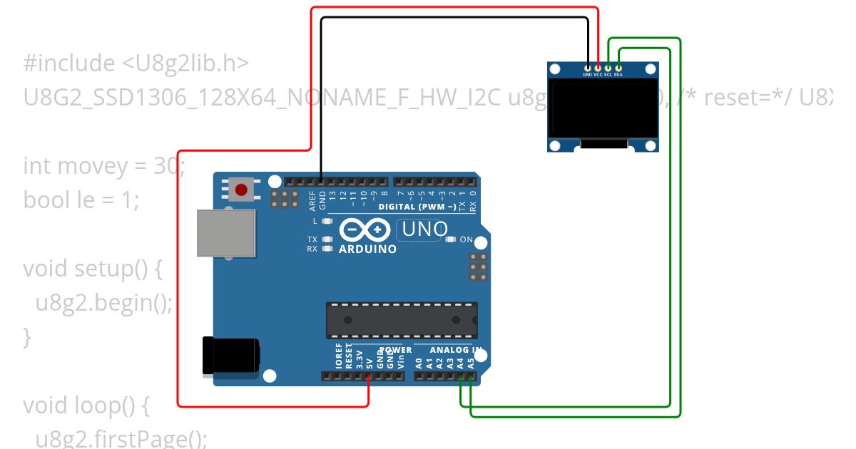 SSD1306_DISPLAY_SP féle simulation