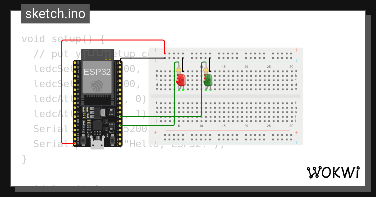 Arduino Esp32 Ledcsetup