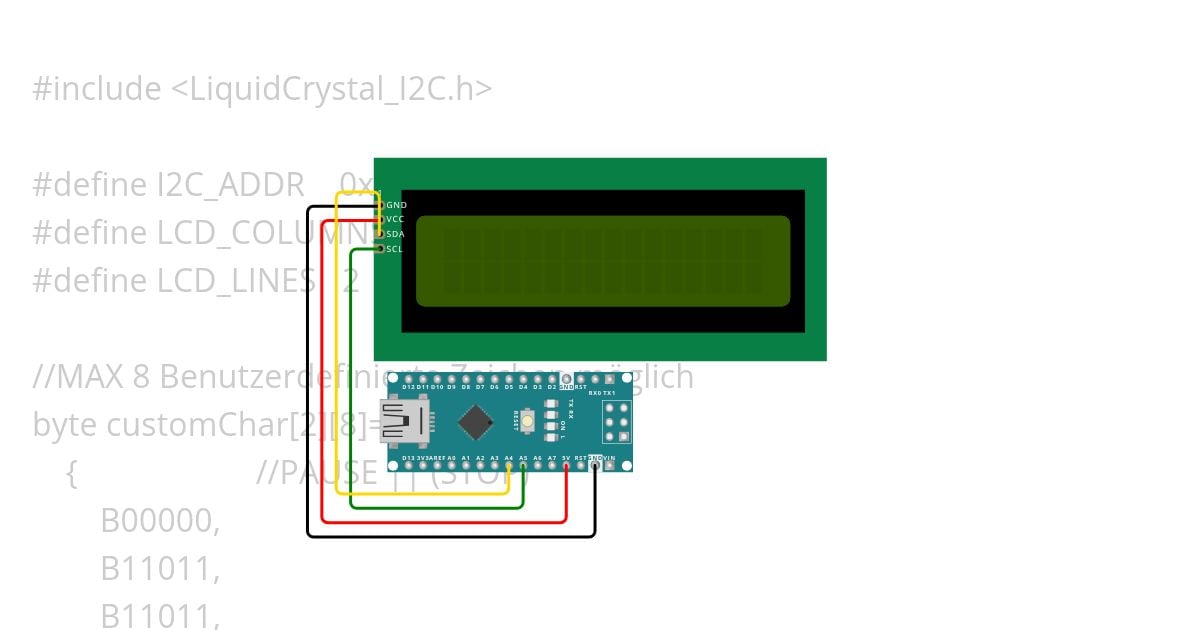 LCD_Display I2C simulation