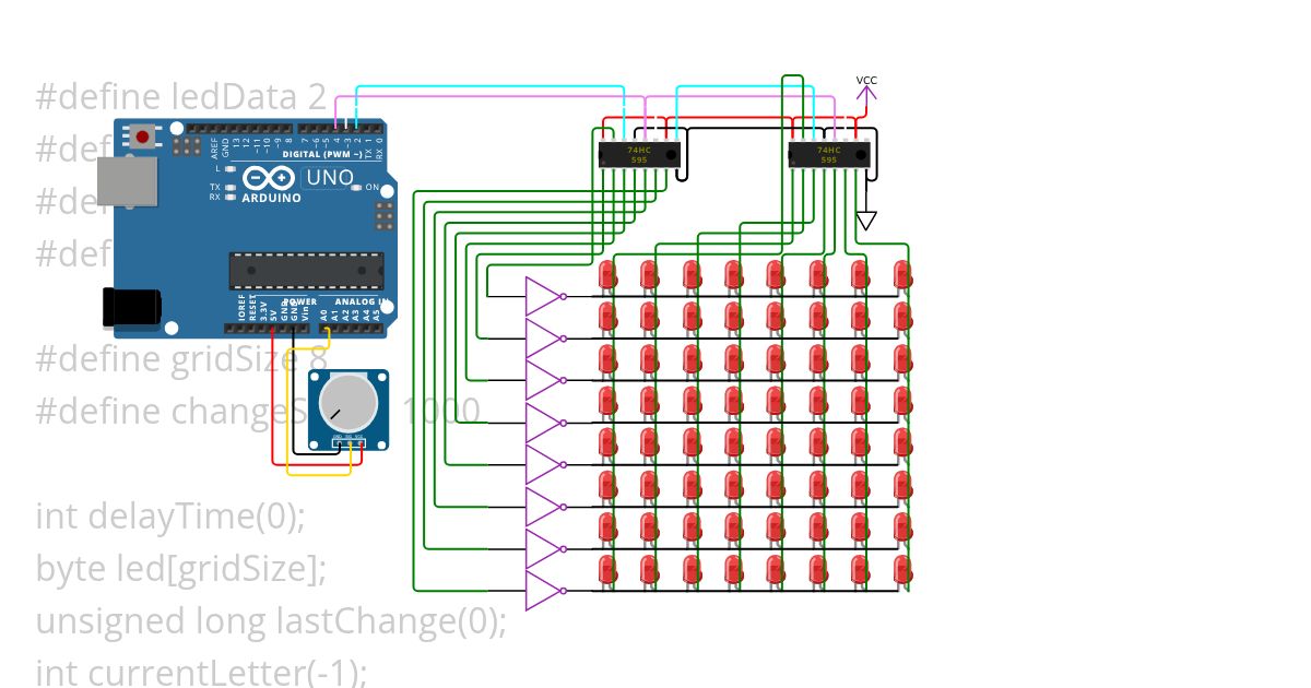LED Matrix simulation
