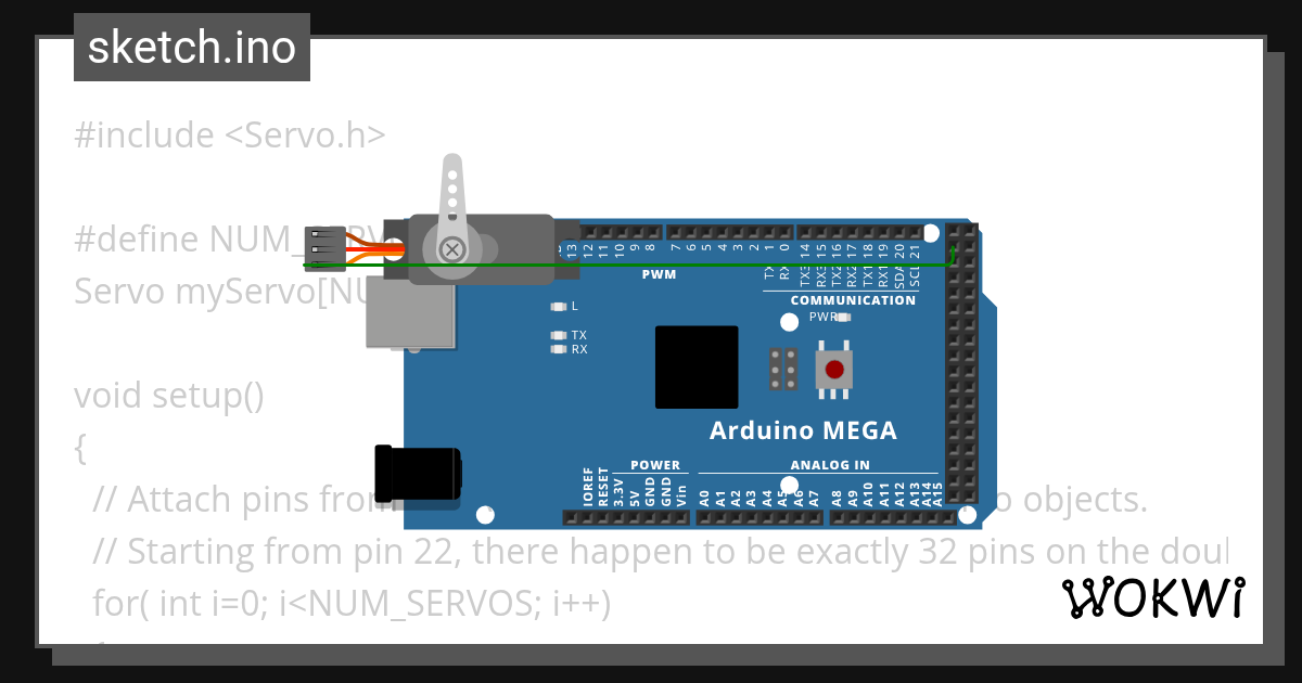 servo motor - ingrid espinoza - Wokwi ESP32, STM32, Arduino Simulator