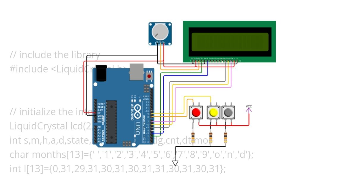 Clock simulation