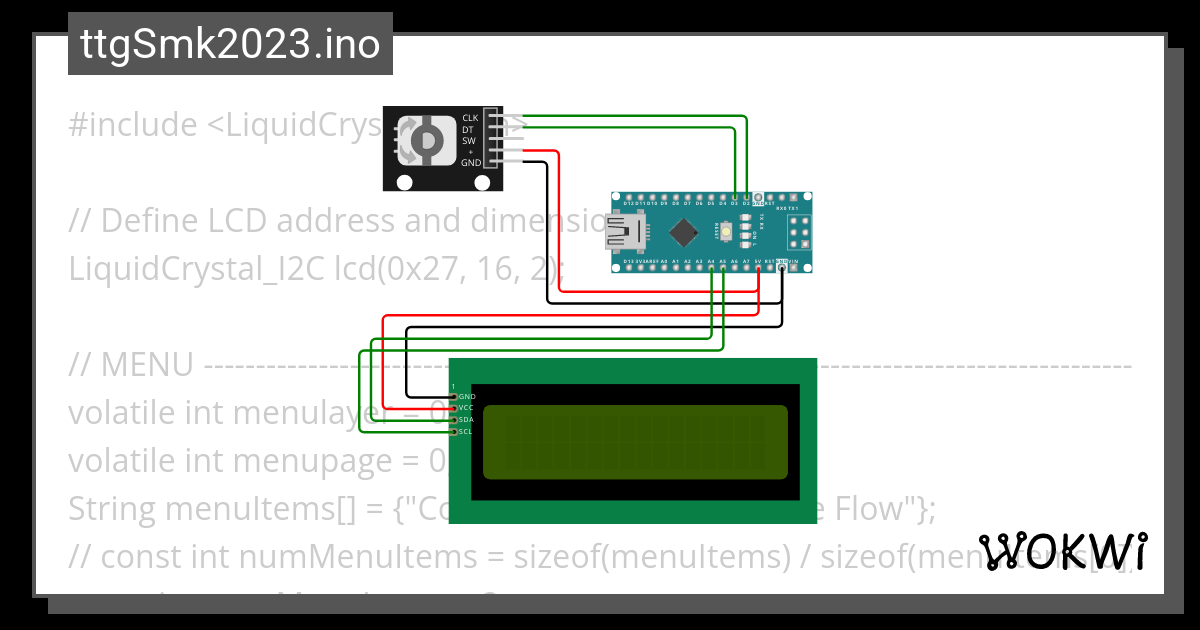 Rotary Encoder Test 2 Wokwi Esp32 Stm32 Arduino Simulator